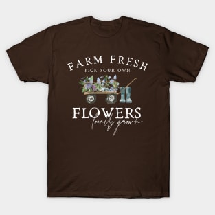 Farm Fresh Flowers Cottagecore T-Shirt